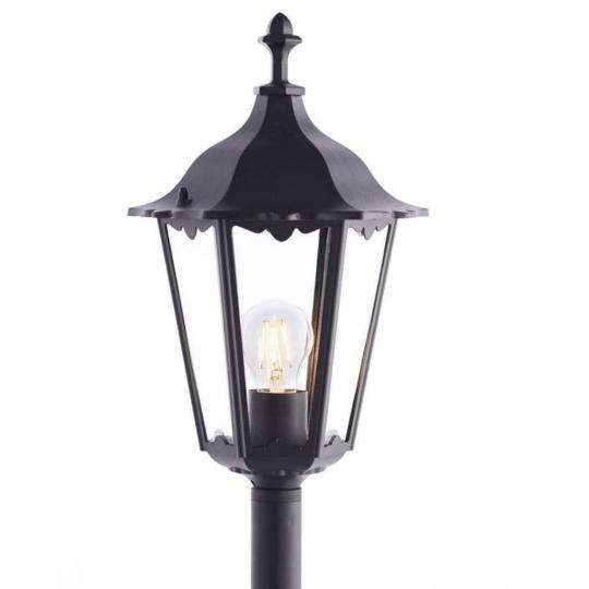 cierna kovova lampa vonkajsi vodotesny zahradny osvetlenie nizky stojanovy lampa maly klasicky mediteransky.jpg
